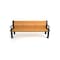 Frog Furnishings Cedar 5' Heritage Bench with Black Frame PB 5CEDBFHER - alternate 2